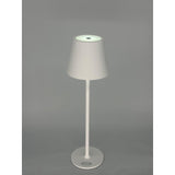 L'Arcolaio Rechargeable Touch LED Lamp H 38 Cm 10 x 10 Cm IP54 Round Pro White