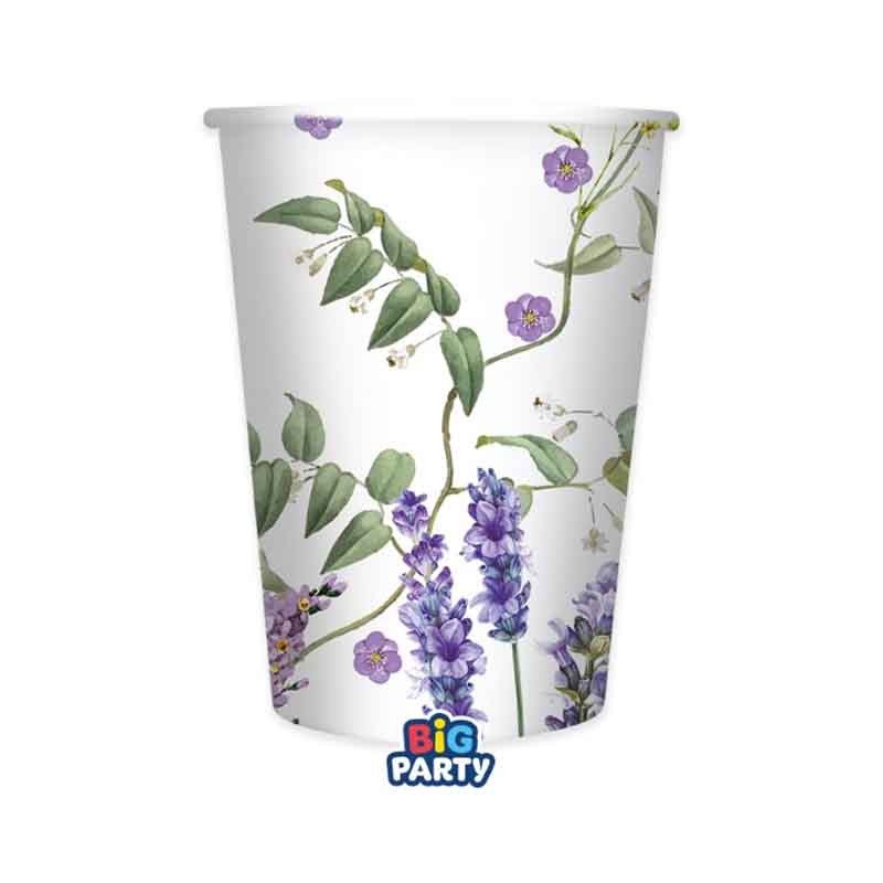 Big Party 6 Glasses 250cc Flowers Garden