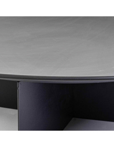 Bizzotto Nebraska Round Black Fire Pit D100x27H for Outdoor