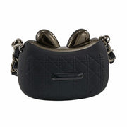 L'Arcolaio Small Pouch with Handle and Wireless Earbuds Black 8.5x3.5x3.6 cm