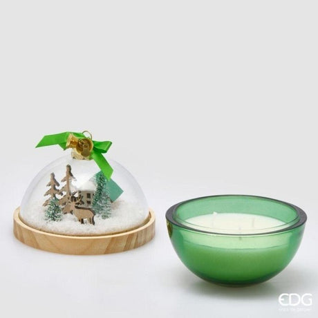 EDG Enzo De Gasperi Christmas Candle Dome Fragrant Cardamom Snaps H12 cm – Christmas Candle