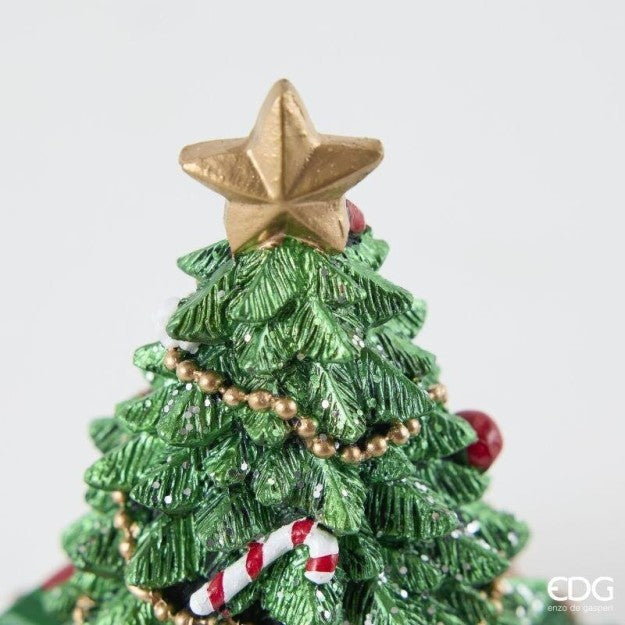 EDG Enzo De Gasperi Musical Train Pine H16 Christmas Green Red