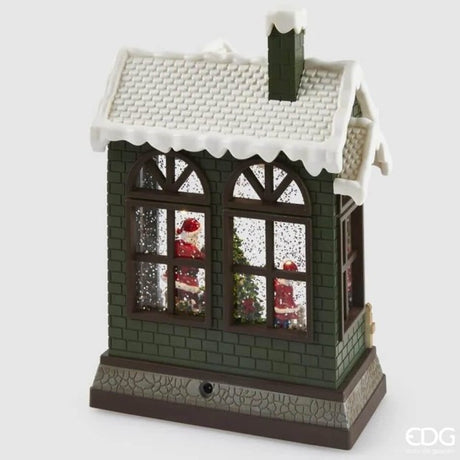 EDG Enzo De Gasperi Diorama Christmas House LED H26 cm with Music and Movement – Christmas Decoration