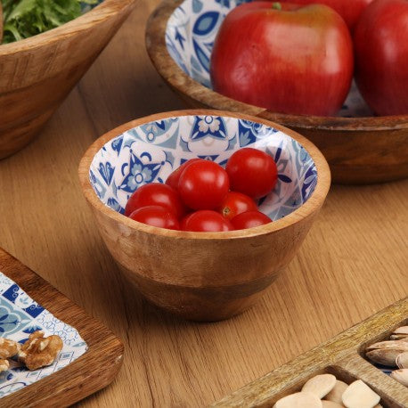 Pour Azurite Enameled Bowl