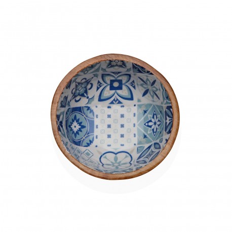 Pour Azurite Enameled Bowl