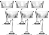 RCR Cristalleria Italiana Timeless - CH - Set of 6 Hourglass Glasses in Glass
