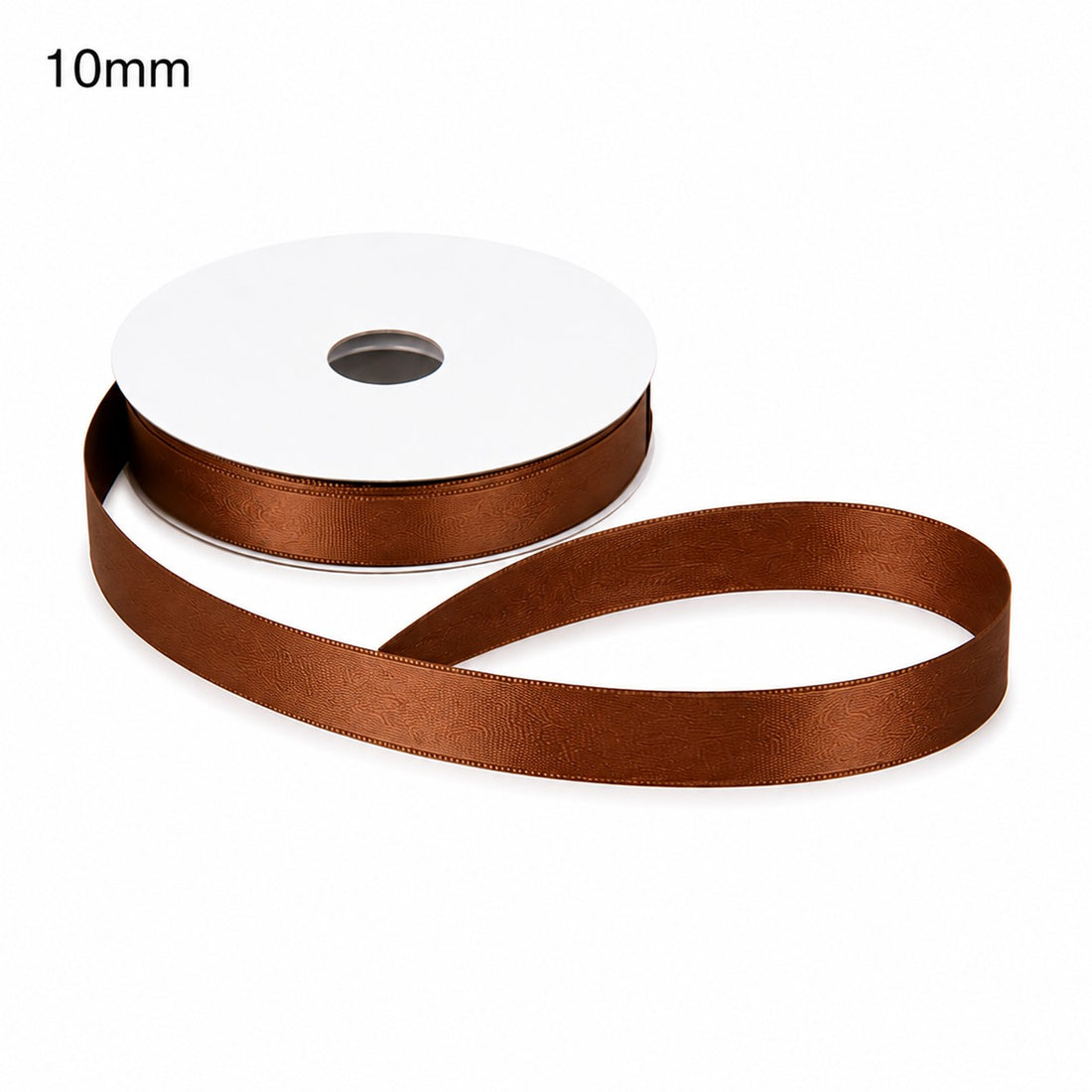 ETM Double-Sided Satin Ribbon Mocha Mousse Colour 10 mm x 50 m
