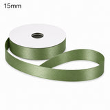 ETM Double Satin Ribbon Sage Green Colour 15 mm x 50 m
