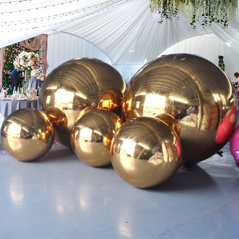 EDG Enzo De Gasperi Decor Mirror Ball D 120 Cm Gold
