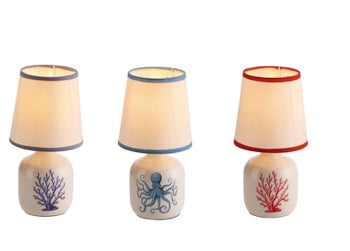 Ad Trend Abisso Lampada Decorativa in Ceramica Ø 10 x H 18 cm – Lampada da Tavolo per Arredo Casa, Colori Assortiti 1 Pz