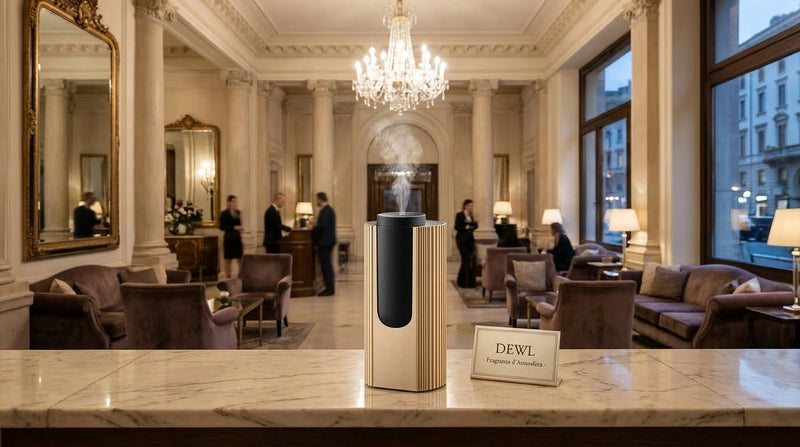DESSENZE Dessenze Mini Tower High-Pressure Fragrance Diffuser in Anthracite Grey – Red Berries Room Diffuser
