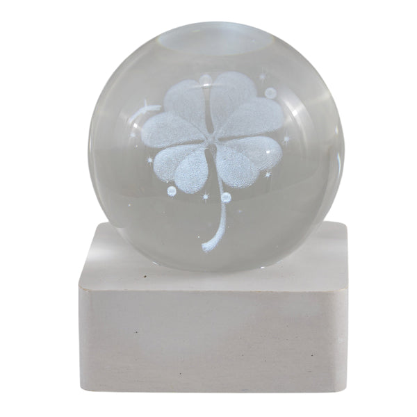 [VERIFY] The Arcolaio WHITE SQUARE CLOVER BASE LAMP PC. G/BOX Size:6x6x8 Pkg:(1/36)