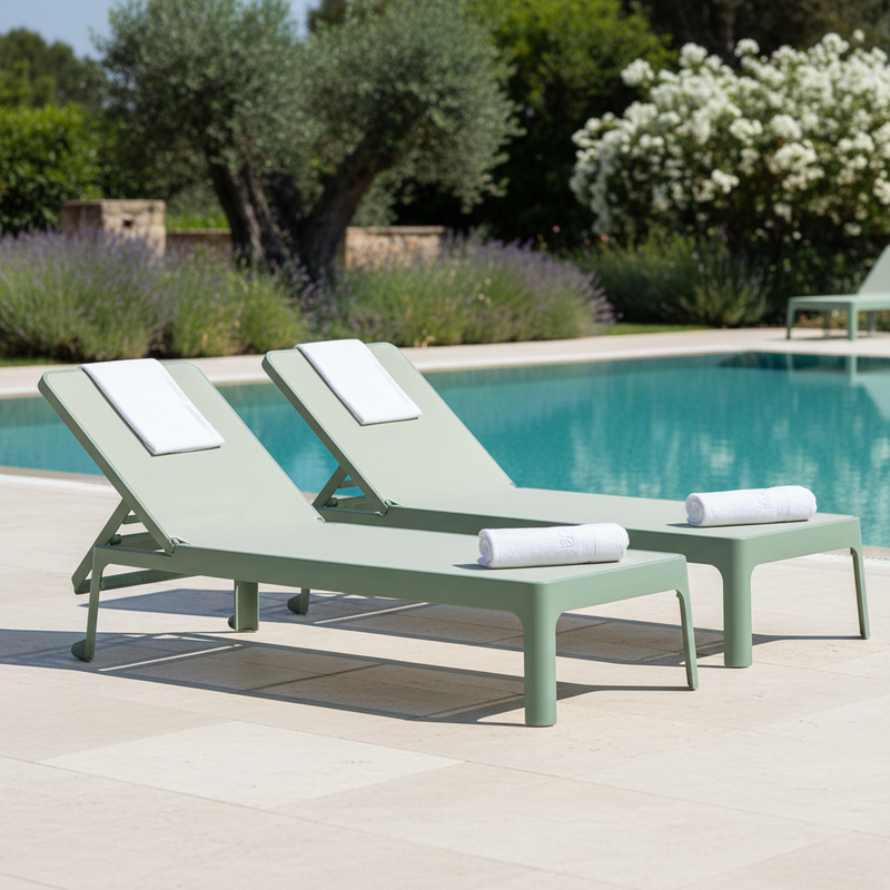 Hotel pool terrace