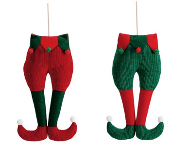 ad trend ad trend decorazione natalizia gambe elfo 24x54 cm verde rosso 1 pz ean 8057586258808
