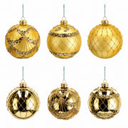 Ad Trend Set Christmas Baubles Glass Gold D 10 Cm Ass. 1 Pc