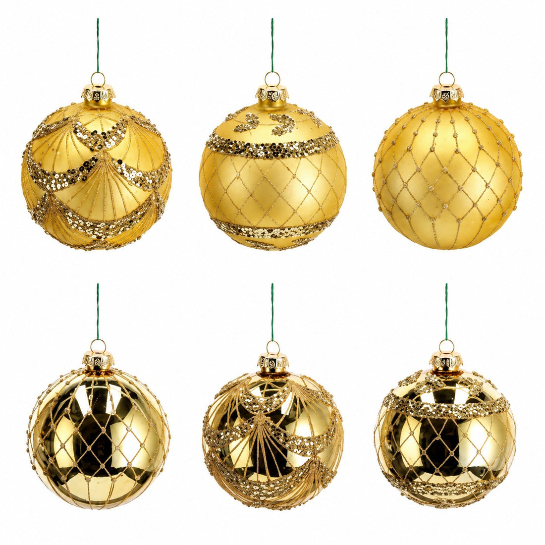 ad trend ad trend set palline di natale vetro oro d 12 cm ass cf 6 pz ean 8057586259683