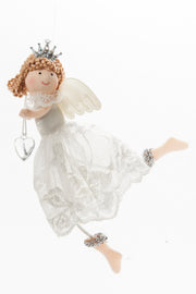 ARPIMEX Christmas Angel Fabric 16cm White