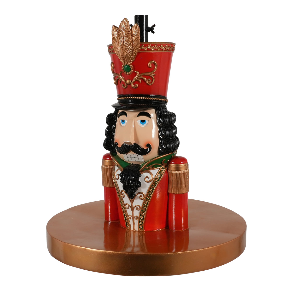 arpimex arpimex base albero di natale schiaccianoci 60 x 60 x 66 cm resina rosso ean 8018318506123