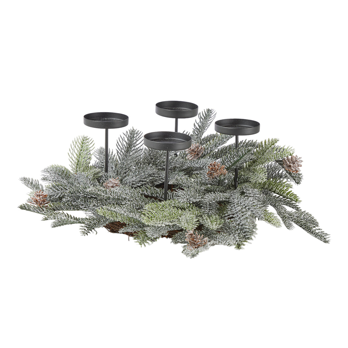 arpimex arpimex centrotavola natalizio pino sherwood d 42 cm 4 portacandele ean 8018318926907