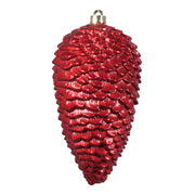 ARPIMEX Christmas Decoration Pine Cone 13 x 25 cm Plastic Red