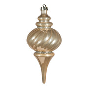 ARPIMEX Pointed Spiral Christmas Ornament 11.5 x 26.5 cm Beige Plastic