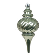 ARPIMEX Pointed Spiral Christmas Ornament 11.5 x 26.5 cm Sage Green Plastic