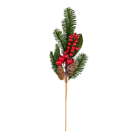 arpimex arpimex pick pino di natale con bacche h 56 cm rosso verde ean 8018318503122