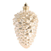 ARPIMEX Christmas Pine Cone 9 x 17 cm Beige Plastic