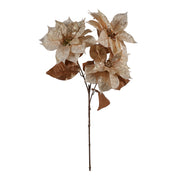 ARPIMEX Christmas Poinsettia 3 Branches H 84 Cm Cream
