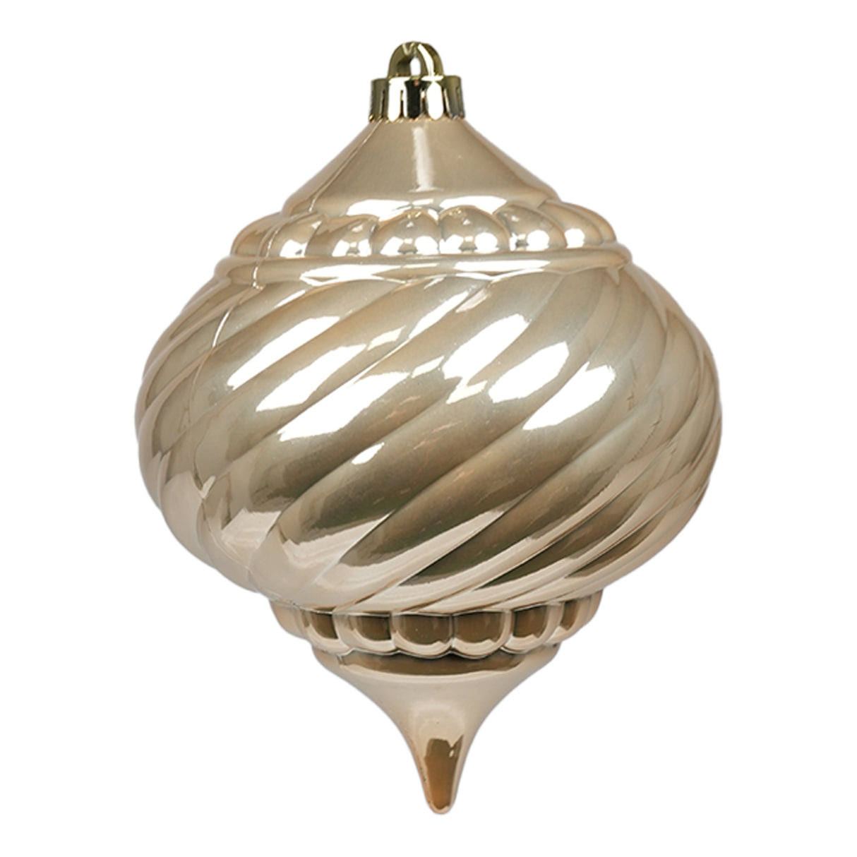 arpimex arpimex sfera goccia rigata di natale d 150 mm plastica beige ean 8018318536243