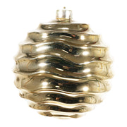 ARPIMEX Christmas Striped Ball D 150 Mm Gold Plastic