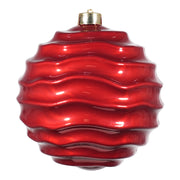 ARPIMEX Christmas Striped Ball D 150 mm Plastic Red