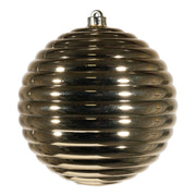 ARPIMEX Christmas Striped Ball D 200 Mm Plastic Gold