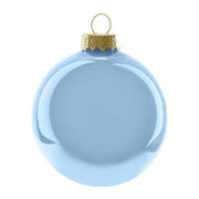 ARPIMEX Box 12 Christmas Glass Balls D 10 Cm Light Blue