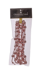 ARPIMEX Christmas Necklace Plastic Pearls D 14 Mm 2.7 Mt Pink