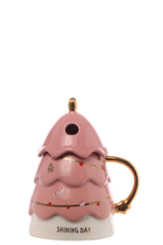 ARPIMEX Christmas Tree Container 10 x 10 x 16 Cm Pink