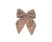 ARPIMEX Velvet Christmas Bow 13.5 x 10 cm Beige
