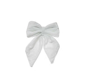 ARPIMEX Velvet Christmas Bow 13.5 x 10 cm White