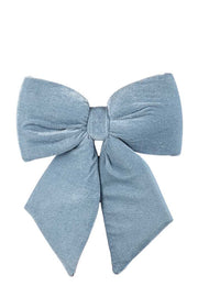 ARPIMEX Christmas Bow Velvet 13.5 x 10 cm Blue