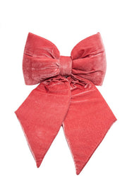ARPIMEX Christmas Bow Velvet 40cm Pink