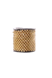 ARPIMEX Christmas Pearl Garland D 6 Mm L 10 Mt Gold Plastic