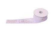 ARPIMEX Merry Christmas Ribbon 25mm 10m White