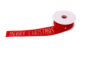 ARPIMEX Merry Christmas Ribbon 25mm 10m Red