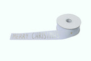 ARPIMEX Merry Christmas Ribbon 38mm 10m White