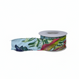 Nastro decorativo tropical floreale per confezioni e allestimenti, eventi, cerimonie, bomboniere. Arpimex 38 mm × 10 mt, fantasia tropicale. ean 8018318418310