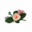 Pick rosa ortensia Arpimex salmone in plastica, fiore 3,6–4,32 cm su stelo. Perfetto per bomboniere e centrotavola cerimonie. ean 8018318311321