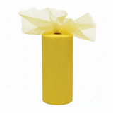 Rotolo Tulle semi-trasparente per bomboniere, decorazioni e fai da te. ARPIMEX rotolo giallo limone H 25 cm × 100 mt, rete fine, no sfilacciatura