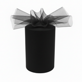 Rotolo Tulle semi-trasparente per bomboniere, decorazioni e fai da te. ARPIMEX rotolo nero H 12,5 cm × 100 mt, rete fine, no sfilacciatura ean 8018318337130