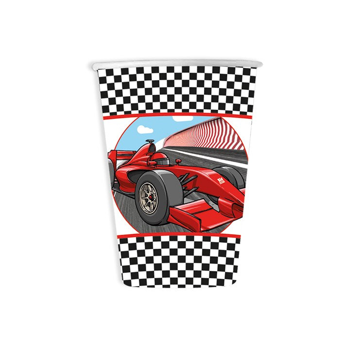 big party big party bicchieri carta formula 1 party 200 cc cf 8 pz rosso nero ean 8020834616613