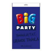 Big Party TNT Tablecloth 160 x 260 Cm Blue